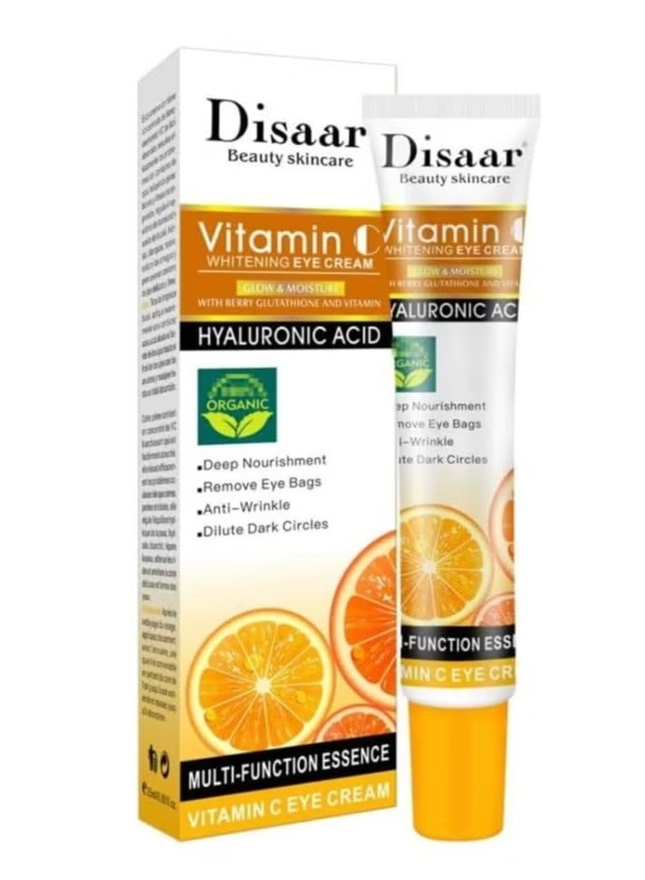 ديسار كريم ديسار لتبييض العين، مضاد للتجاعيد، فيتامين سي، حمض الهيالورونيك، تغذية عميقة، 25 مل - Image 1