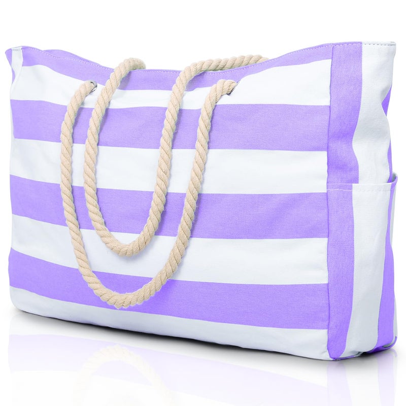 Becokan Beach Bags for Women Large Waterproof Beach Tote Bag Zipper Beach Bags Waterproof Sandproof Swim Pool Bag Large Tote - Image 2