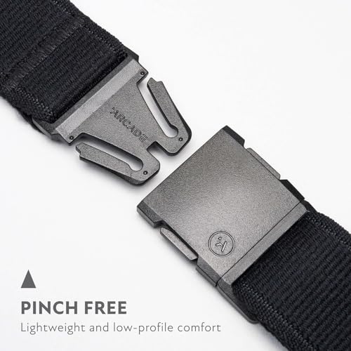 Arcade Belts A2 Atlas Long Adventure Belt: Heavy Duty Stretch, Metal Free Buckle, Black - Image 2