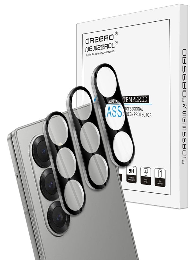 Orzero (3 Pack) Camera Lens Protector Compatible for Samsung Galaxy Z Fold 6, Protector de Cámera Tempered Glass 9 Hardness High Definition Anti-Scratch Case Friendly Does not Affect Night Shots - Image 1