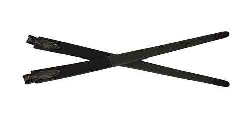 NicelyFit Temples Arms Legs Replacement for Oakley Crosslink Pitch OX8037 OX8041 OX8111 Glass Eyeglass Frame Matte Black - Grey - Image 2