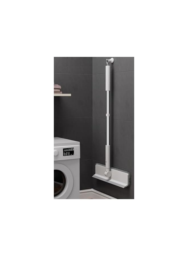 PROMASS Window Floor Mop, Telecopic Window Cleaning Mop with Squeegee, Flat Mop with Handle (111CM / 145CM), Dry and Wet Use Long Handle Mop with Adjustable Mop Head for Floor Wall Window Ceiling Cleaning - Image 5