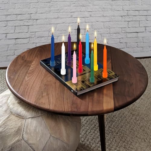 Mega Candles 20 pcs Unscented Assorted Colors Exquisite Mini Taper Spell Candles, 4 Inch Tall x 1/2 Inch Diameter, Magic Chimes, Enchantment, Casting Rituals, Witchcraft, Wiccan, Altar, Metaphysical - Image 5