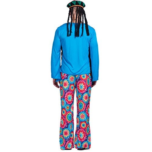 EraSpooky Men's Adult Hippie Love Peace Costume - Image 4
