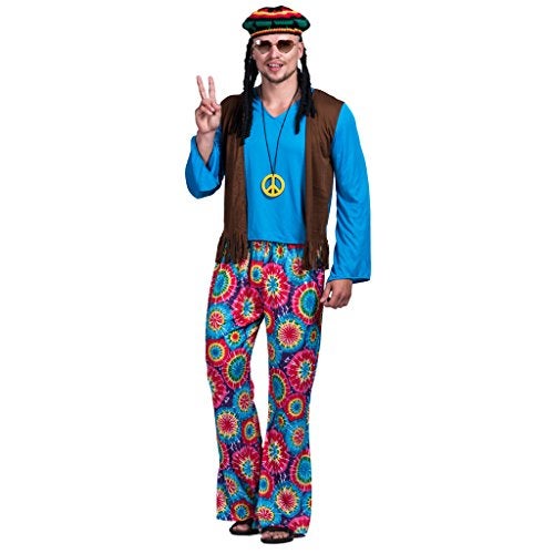 EraSpooky Men's Adult Hippie Love Peace Costume - Image 1