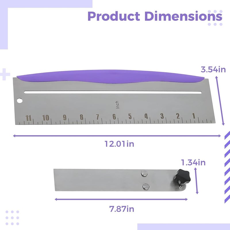 Stainless Steel Cake Smoother for Decorating, Adjustable Height, 12 in Spatula, Cake Leveler Tool - Image 4