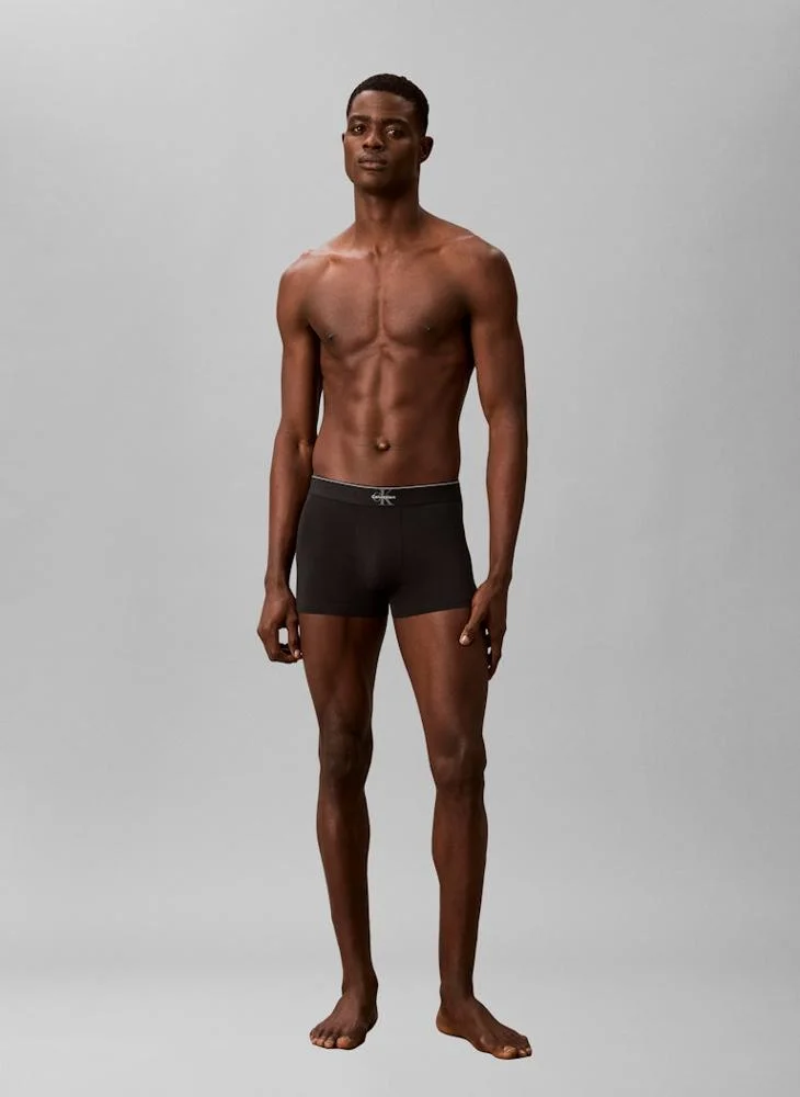CALVIN KLEIN  Graphic Monogram Cotton Stretch Trunks for Men | Best Price UAE