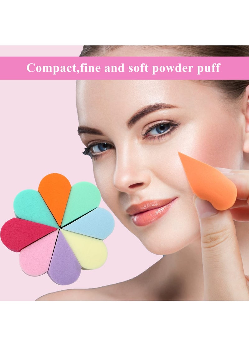 Excefore Makeup Beauty Sponges, 40 Pcs Reusable Face Paint Sponges, Petal Puff Cosmetic Petal Wedges Soft Foundation Makeup Blender for Clean Cream Concealer - Image 4