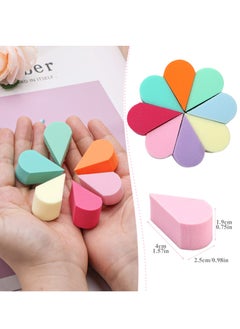 Excefore Makeup Beauty Sponges, 40 Pcs Reusable Face Paint Sponges, Petal Puff Cosmetic Petal Wedges Soft Foundation Makeup Blender for Clean Cream Concealer  - Image 2