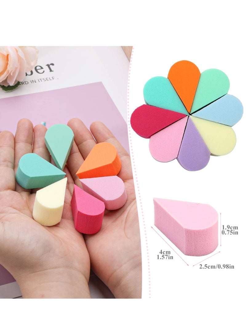 Excefore Makeup Beauty Sponges, 40 Pcs Reusable Face Paint Sponges, Petal Puff Cosmetic Petal Wedges Soft Foundation Makeup Blender for Clean Cream Concealer - Image 2