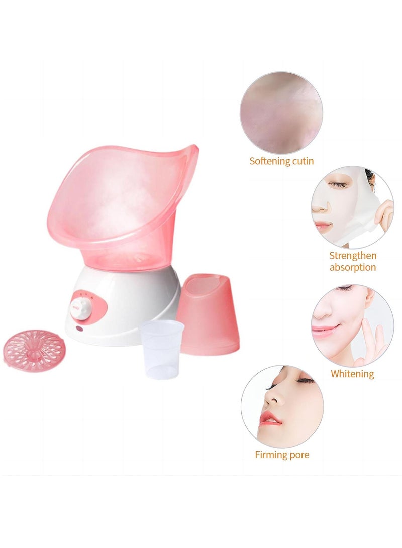 Benice Premium 220V Facial Steamer Nano Fine Facial Steam, Deep Cleansing, Multi-function Mode, Pink/White - Image 2