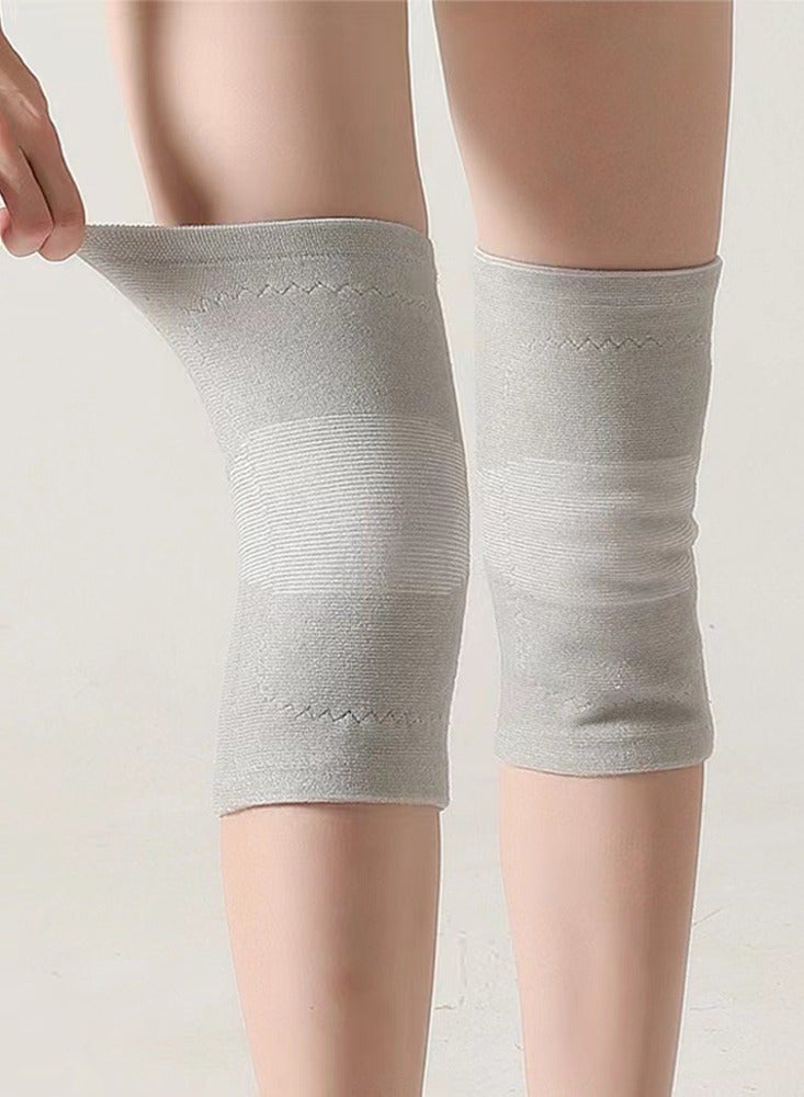 عالية المرنة كبار السن الشتاء دافئ حامي الركبة وسائد التنفس ناعمة مقاومة للبرد الركبة سخانات لف الهدايا للأب والأم - Image 3