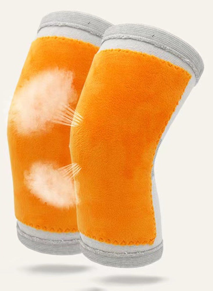 عالية المرنة كبار السن الشتاء دافئ حامي الركبة وسائد التنفس ناعمة مقاومة للبرد الركبة سخانات لف الهدايا للأب والأم - Image 1