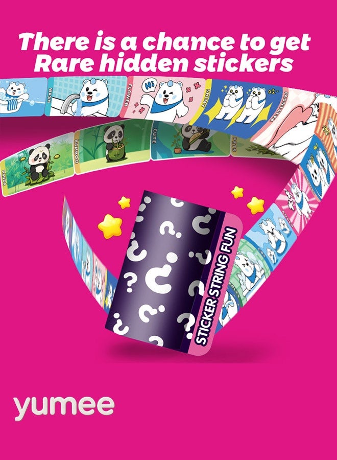 yumee DIY Sticker Jewelry Kit – 350-Piece Wearable & Shareable Stickers for Girls, Make Your Own Bracelets & Necklaces, Creative Arts & Crafts Gift Set for Kids Party & DIY Fun  - Image 4
