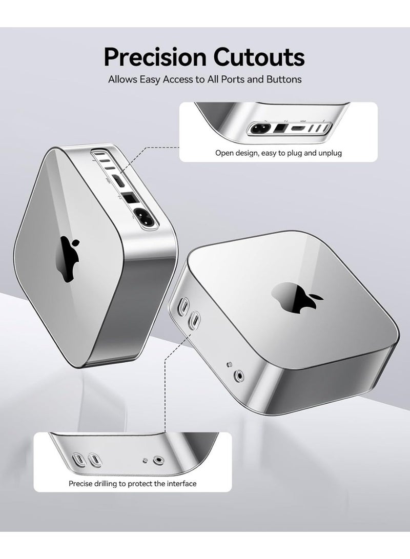 أوريكو جراب ORICO المصنوع من مادة TPU لجهاز Mac mini M4، غطاء واقٍ، تصميم دقيق، هيكل نحيف، حماية شاملة 360 درجة وتبديد حرارة فعال، مقاوم للخدش، أسود، TP24-1 - Image 2