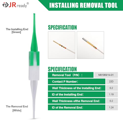 JRready 25Pcs M81969 14 01 22D Solid Barrel Installing Removal Tool for servicing electrical connectors in Electrical Wiring Interconnect Systems (25pcs) - Image 2