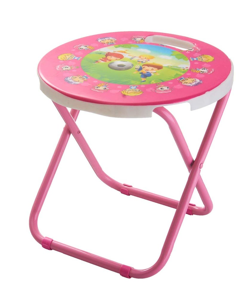HOMIES INTERNATIONAL HOMIES INTERNATIONAL, Cartoon Printed, Foldable Kids/Children Folding Stool Chair for Playrooms, Schools, Daycares and Home. Metal and Fibre Body (Color: Multicolor Baby boy Print Will be Sent)  - Image 2