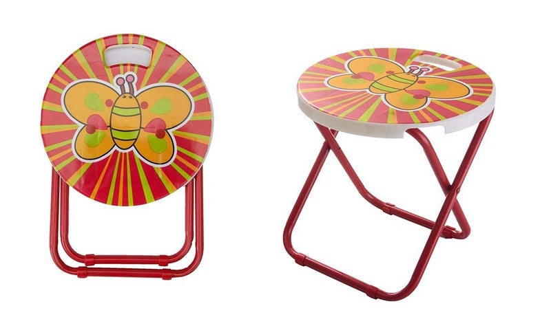 HOMIES INTERNATIONAL HOMIES INTERNATIONAL, Cartoon Printed, Foldable Kids/Children Folding Stool Chair for Playrooms, Schools, Daycares and Home. Metal and Fibre Body (Color: Multicolor Baby boy Print Will be Sent)  - Image 4