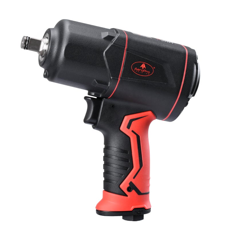 AEROPRO TOOLS 1/2-Inch Composite Air Impact Wrench(A315), Twin Hammer, 1380FT-LBS Max Loosening Torque, 8000RPM, Pneumatic Impact Gun, for Auto Repair, Tire Shop (Lightweight Housing) - Image 1