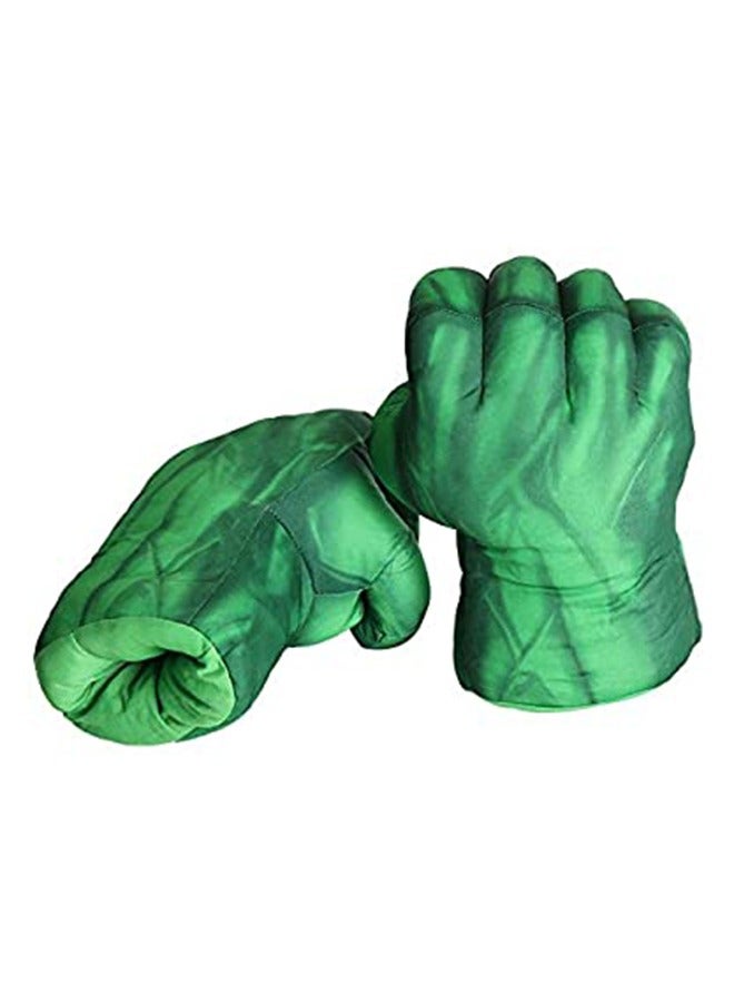 2-Piece Plush Hulk Gloves Set - Image 1