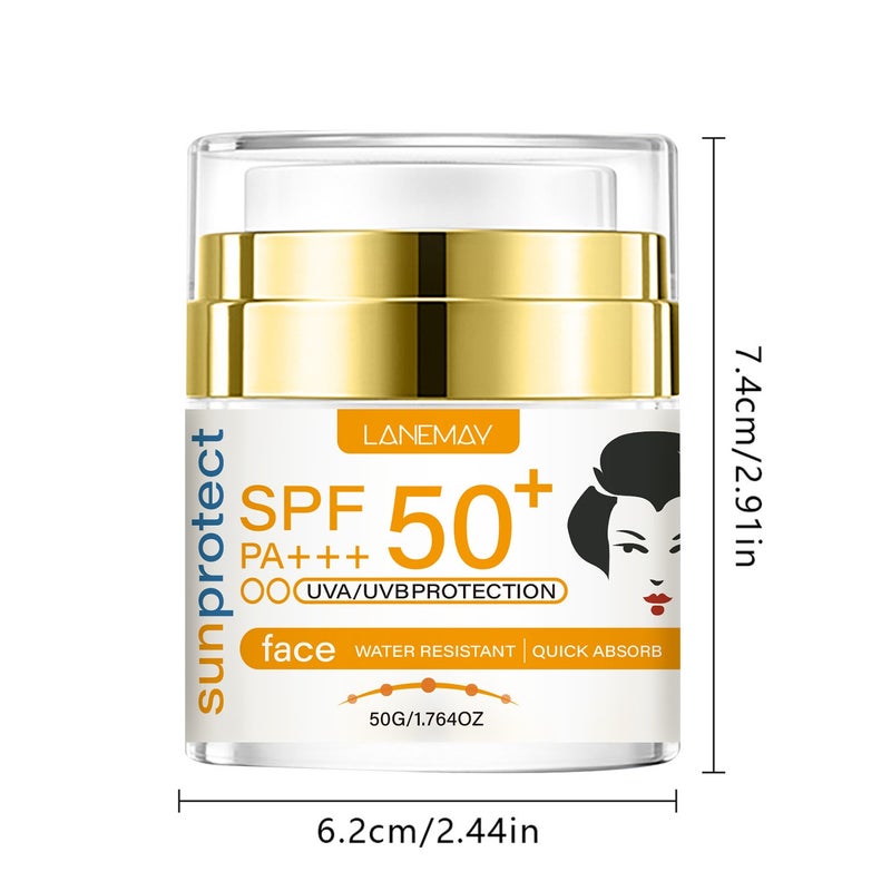 LANEMAY SPF50+ PA+++ Facial Protector 50g - Waterproof, Fast Absorption, High Protection - Image 5