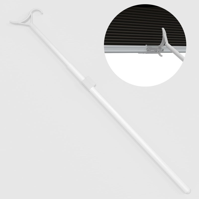 Myshade Telescopic Push Pull Adjustable Draw Rod for Cordless Window Shades Cellular Shades Roller Shades Zebra Blinds 16.5"-29.5" - Image 1