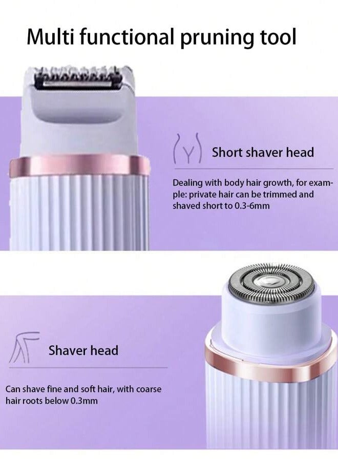 عام آلة حلاقة نسائية مزدوجة الرأس، جهاز قص شعر المنطقة العانية الخاص بالسيدات، آلة حلاقة كهربائية، جهاز إزالة الشعر النسائي، حلاقة البيكيني للسيدات، جهاز إزالة الشعر بالشفرتين المزدوجتين للإبطين والساقين. - Image 4