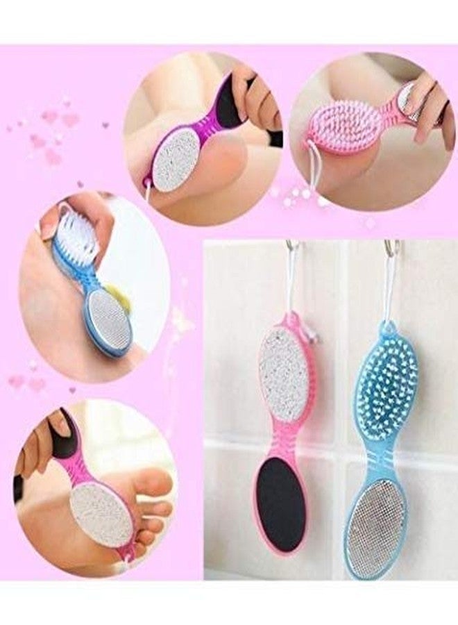 kunya 4 In 1 Foot Filer With Pedicure And Manicure Brush Multi Use Pedicure Paddle Brush (Cleanse, Scrub, File And Buff) Pedicure Tool - Image 5