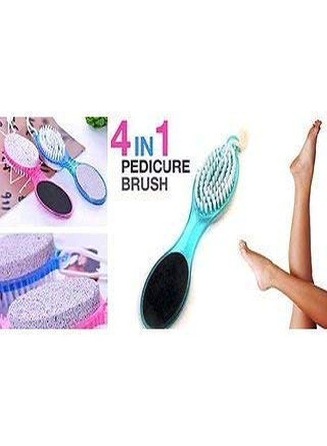 kunya 4 In 1 Foot Filer With Pedicure And Manicure Brush Multi Use Pedicure Paddle Brush (Cleanse, Scrub, File And Buff) Pedicure Tool - Image 4