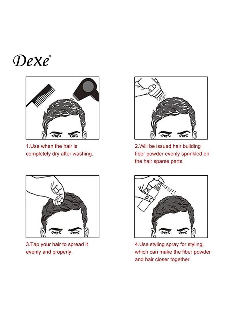 Dexe Hair Building Fibers 22g in Light Brown - Image 5