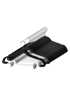 ZOBER Premium Velvet Skirt Hangers with metal clips 