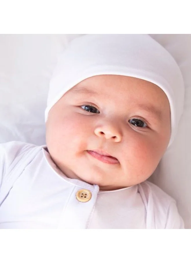 Anvi Baby Organic Bamboo Knotted Beanie Hat Peach 0-5 months