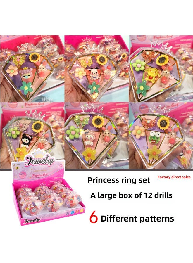 Children's Gift Toy Girl's Toy Kindergarten Small Gift Stall Small Gift Children's Toy Small Gift-Color:SP29-4 Special Sale Ring - Image 1