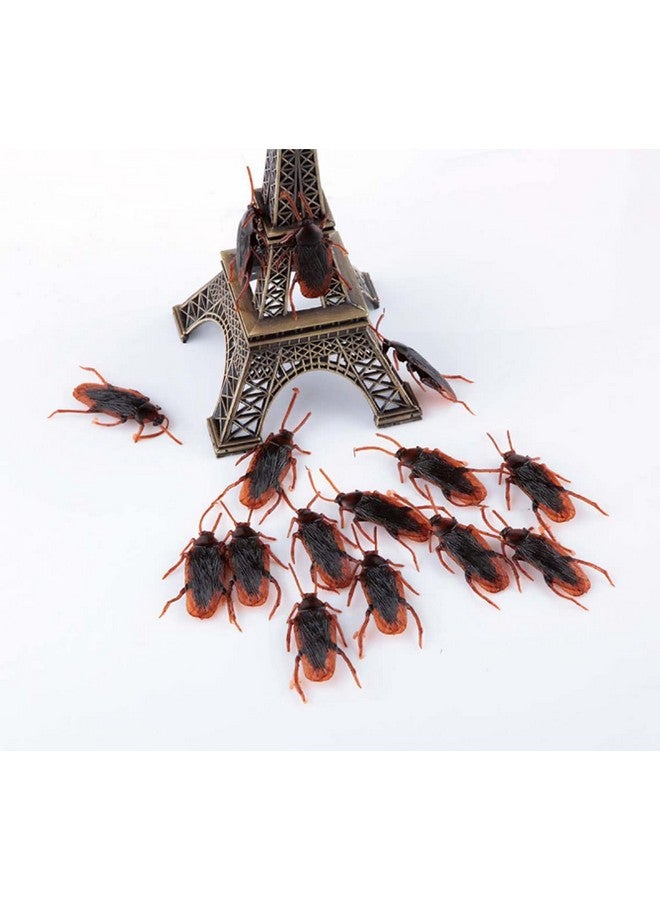 Cooplay 20Pcs Fake Roaches Prank Cockroach Bugs Look Real Black Red - Image 5