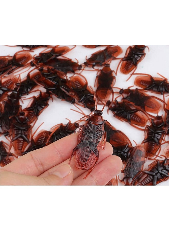 Cooplay 20Pcs Fake Roaches Prank Cockroach Bugs Look Real Black Red - Image 3