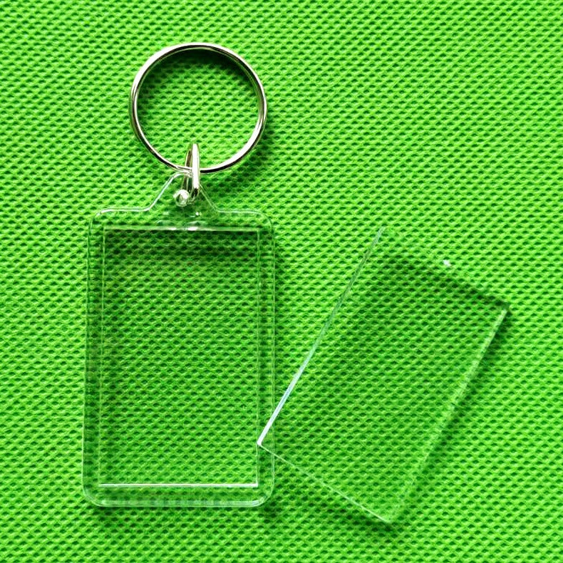 Diy Blank Po Frame Keychain Octagonal Acrylic Ins Transparent Po Studio Star Chasing Po Scenic Spot Pendant - Image 4