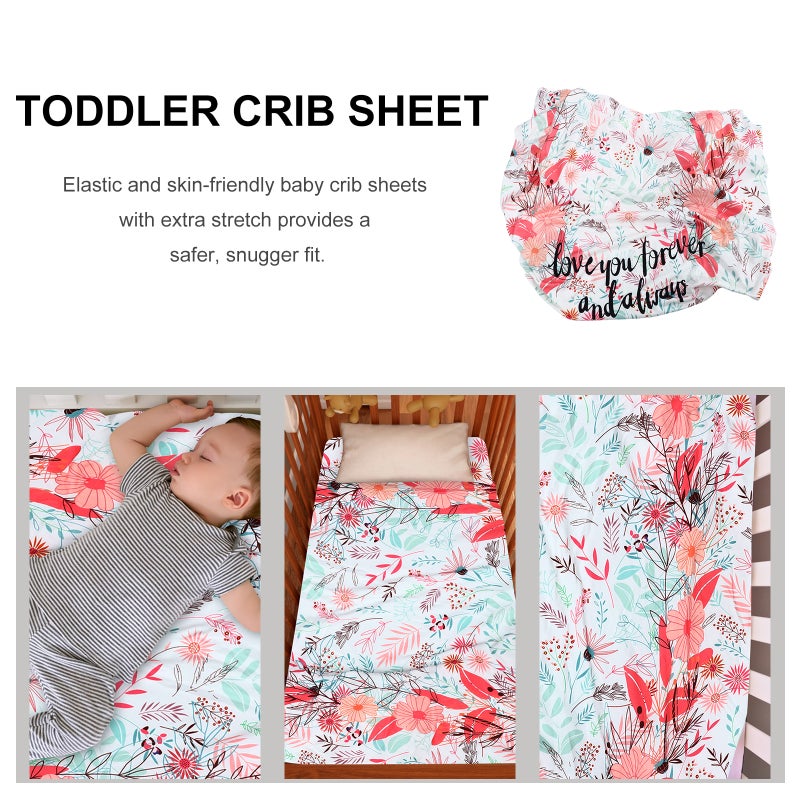 🧸 ملاءات سرير مهد صغيرة برباط مطاطي تناسب فراش مهد أولاد وبنات ألوان متنوعة قابلة للغسل - Image 5