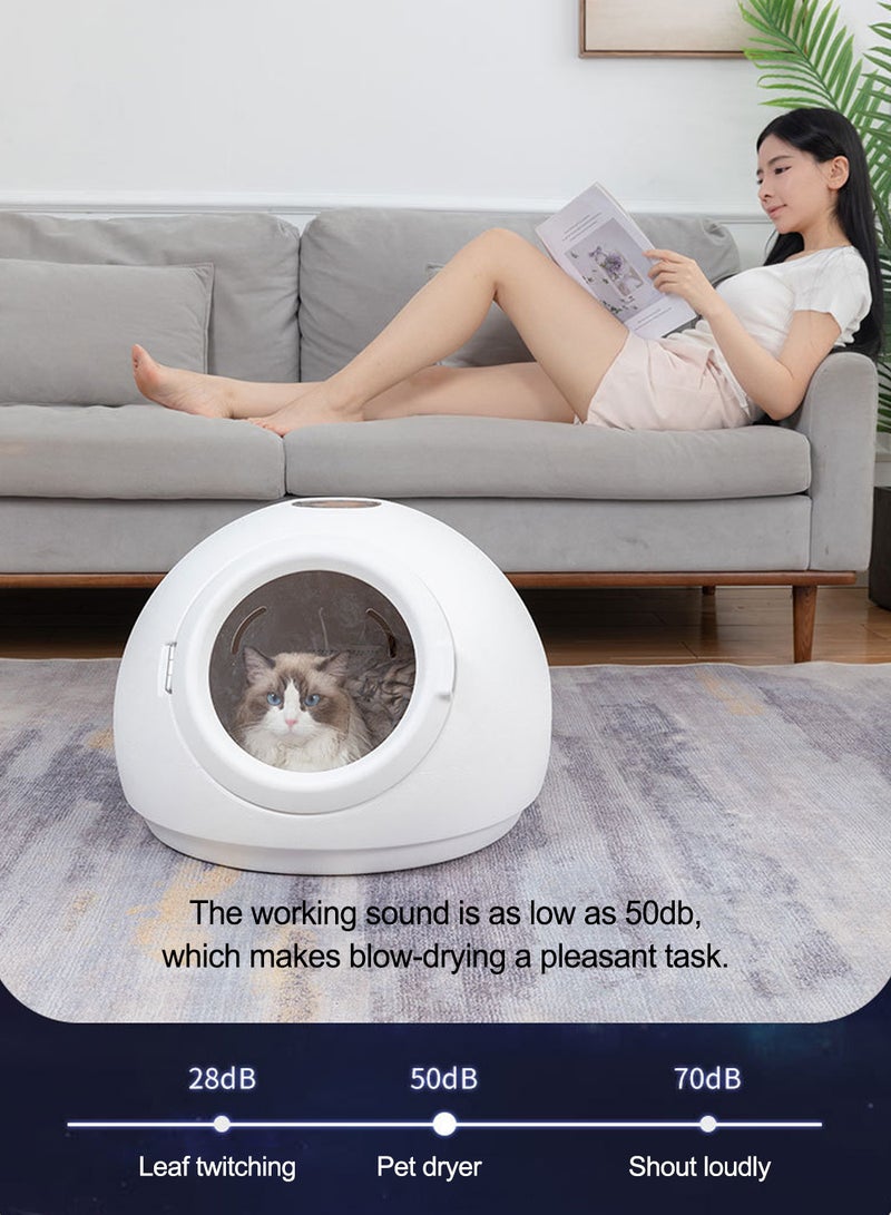 Kidle Automatic Pet Drying Box For Cats and Small Dogs Ultra Silent Intelligent Temperature Control 360°High Efficiency UV Sterilization Low Power Consumption Four Seasons 55L - Image 5