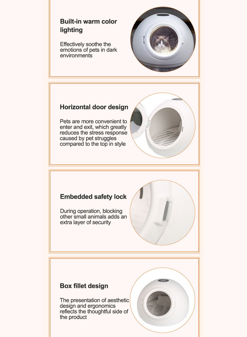 Kidle Automatic Pet Drying Box For Cats and Small Dogs Ultra Silent Intelligent Temperature Control 360°High Efficiency UV Sterilization Low Power Consumption Four Seasons 55L - Image 2