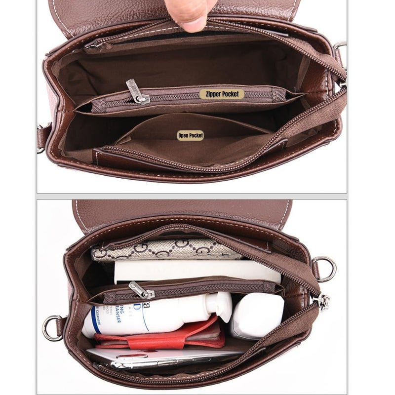 FLYMANN Store Women sling handbag, Vegan leather Girl's travel crossbody handbag purse with Adjustable Strap - Image 2