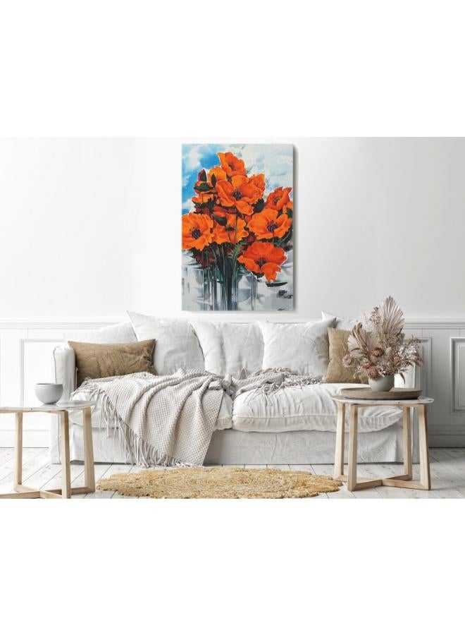 Home Gallery The Power of Red flowers Wall Art Printed Canvas wall art - Image 4