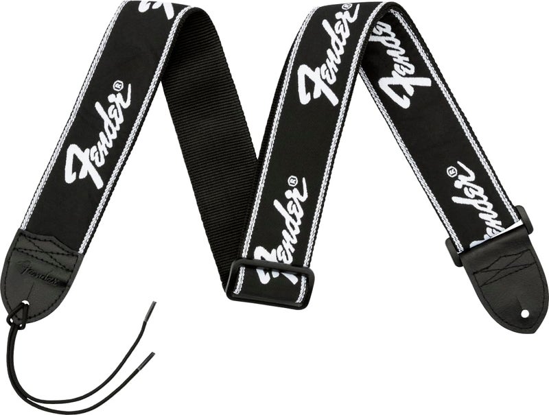 FENDER Fender Running Logo Guitar Strap 2in Black - Image 1
