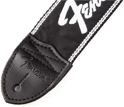 FENDER Fender Running Logo Guitar Strap 2in Black - Image 2