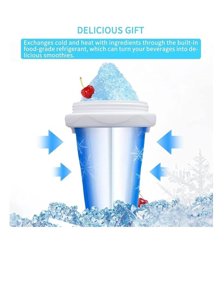 Cool Baby Smoothie Making Cup Quick Freezing Magic Smoothie Cup Portable Squeeze Ice Cup Smoothie Making Cup with Spoon and Straw  - Image 3