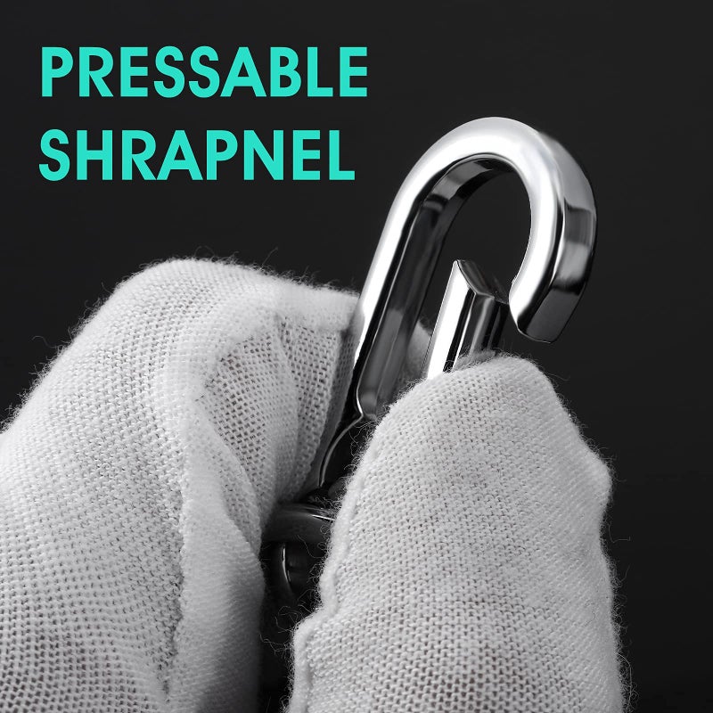 Molain Metal Keychain Carabiner Clip Keyring Key Ring Chain Clips Hook Holder Organizer for Unisex, 4 Packs - Image 2
