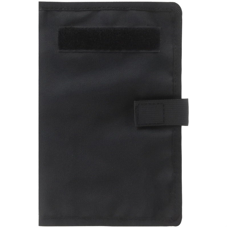 Black A5 Notebook Cover with Detachable Organizer Polyester 11 2 X 8 5 in - Image 2