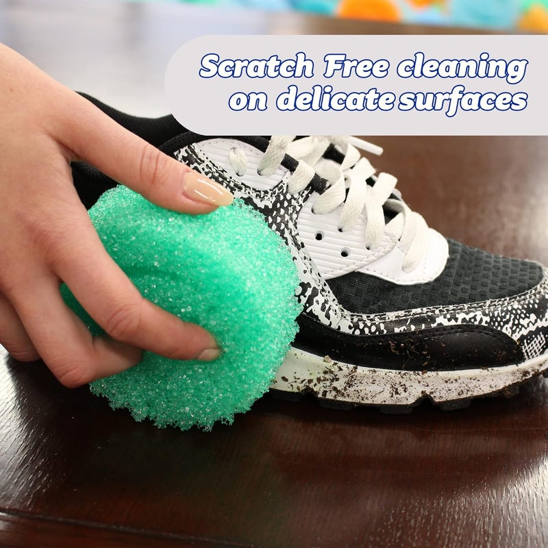 Scrub Daddy Colors Washing Up Sponge, Cleaning Sponges in Multipack, Texture Change, Scratch-Free Dirt Eraser Sponge for the Kitchen, Odour-resistant, Kitchen Sponge Dishwasher Safe - Pack of 2, Green - Image 5