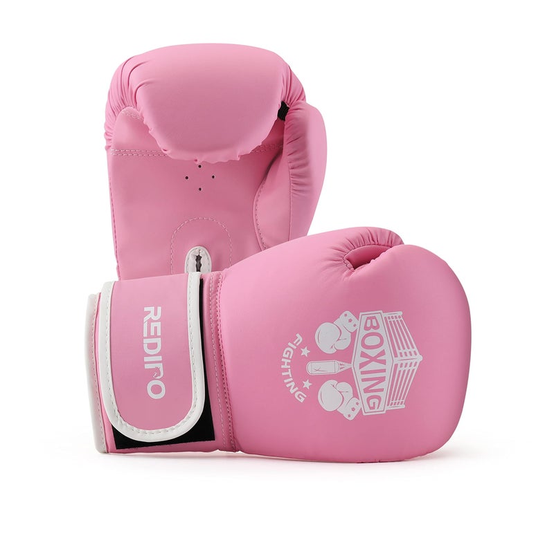Redipo Kids Boxing Gloves, Sponge Foam Training Sparring Gloves Thai Kick Boxing for Kid and Youth, Suitable for Boys and Girls Age 3 to 12 Years (Pink, 4oz) - Image 2