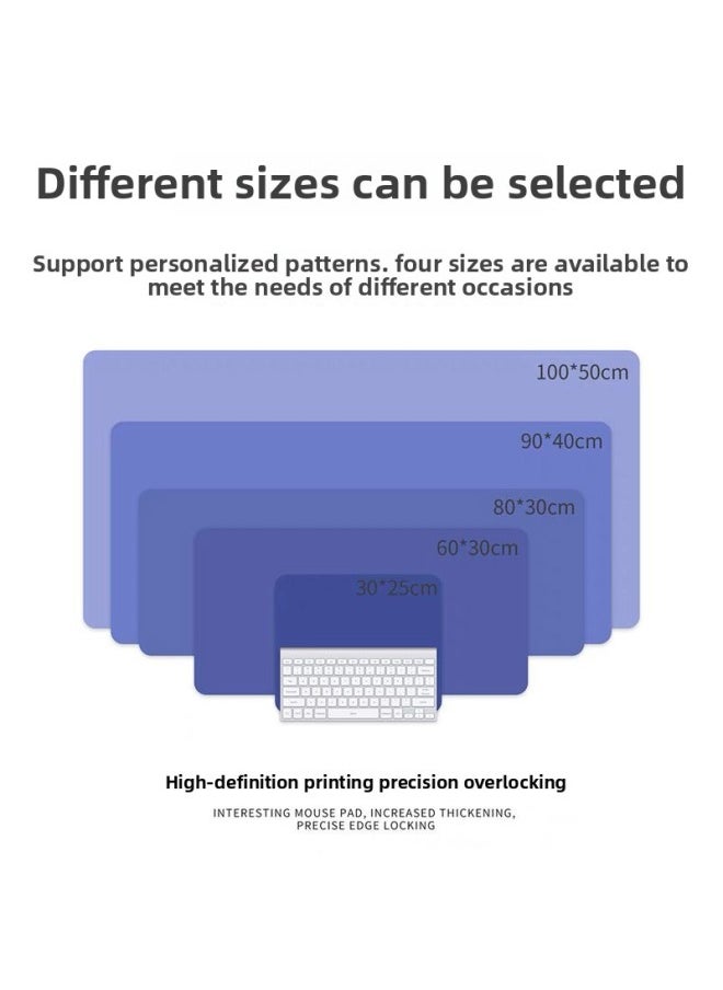 Generic - Mouse Pad Oversized Cyberpunk Mouse Pad For Boys Computer Mouse Pad Notebook Keyboard Pad Student Desk Pad-Specifications And Models:Rubber; 900*400mm Thick 3mm; Customized According To Drawings - Image 1