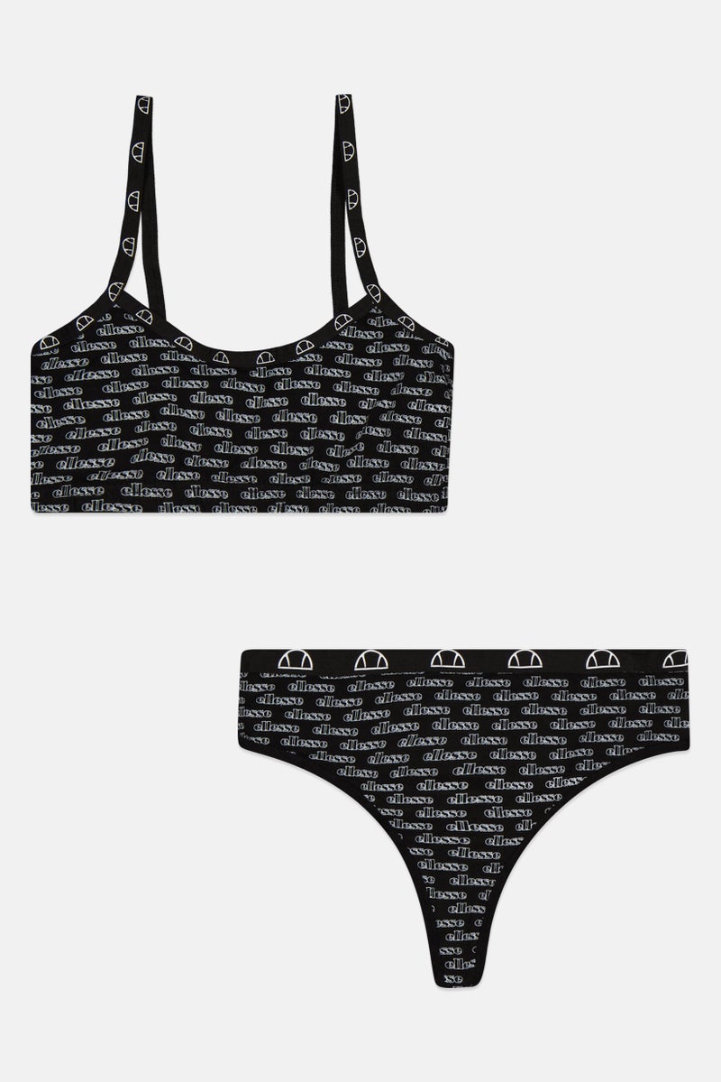 Ellesse Women 2 Pieces Seamless Bralette And Brief Set, Multicolor - Image 1